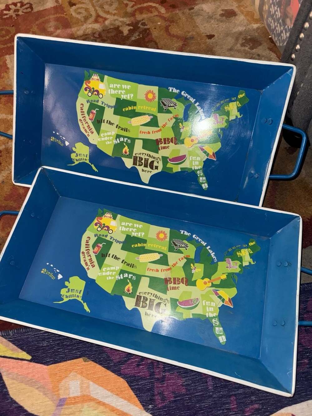 Target 2009 Limited Edition Metal USA Map Tray